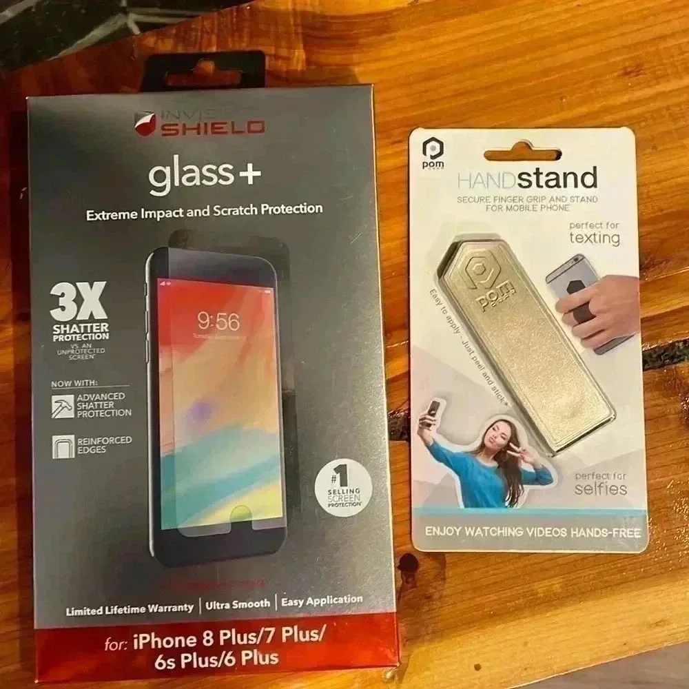 Zagg Invisible Shield Glass+ & Hand Stand Sealed NOS